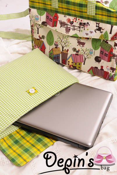 Cara membuat tas laptop dari kain flanel